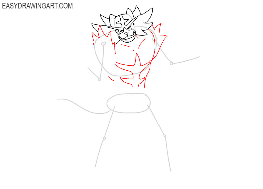 pokemon incineroar drawing easy