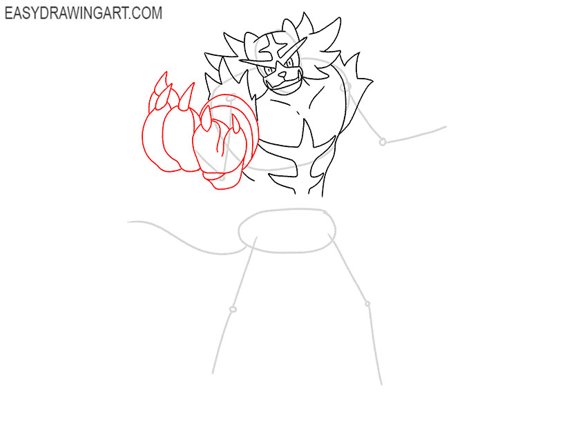 pokemon incineroar drawing