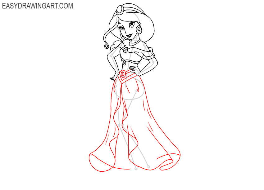how to draw cute jasmine