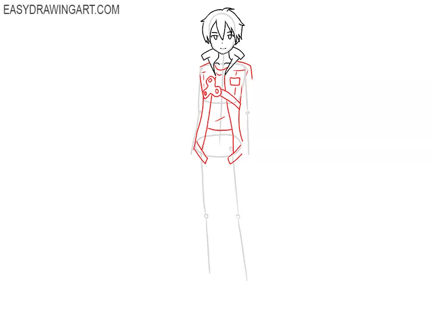 kirito drawing easy
