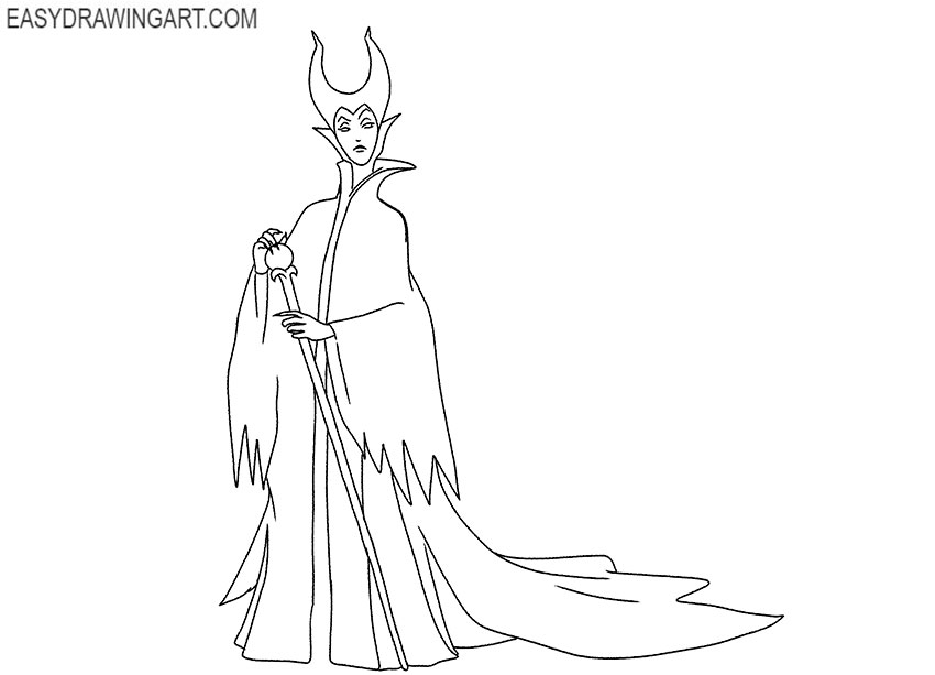 maleficent drawing cartoon