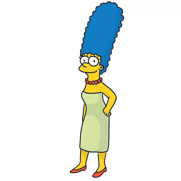 How to Draw Marge Simpson Easy Drawing Art