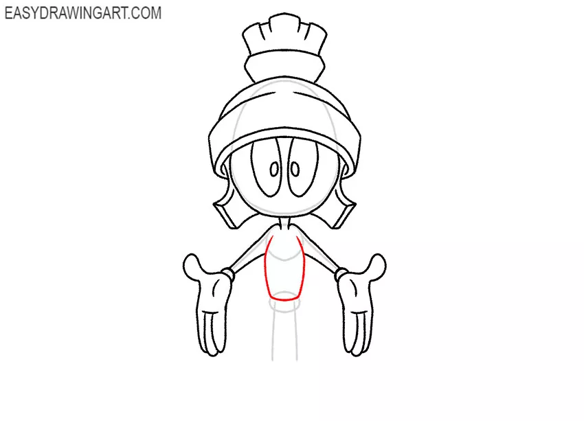 marvin the martian cartoon drawing