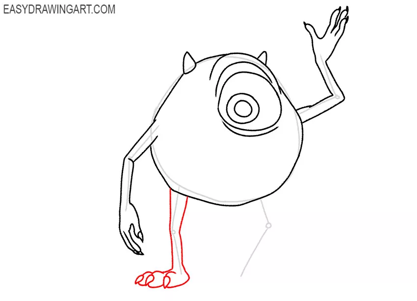 mike wazowski drawing step by step