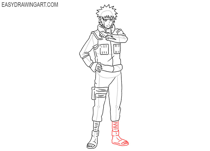 minato drawing easy pencil