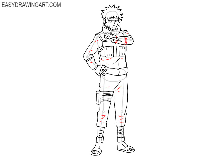 minato drawing sketch