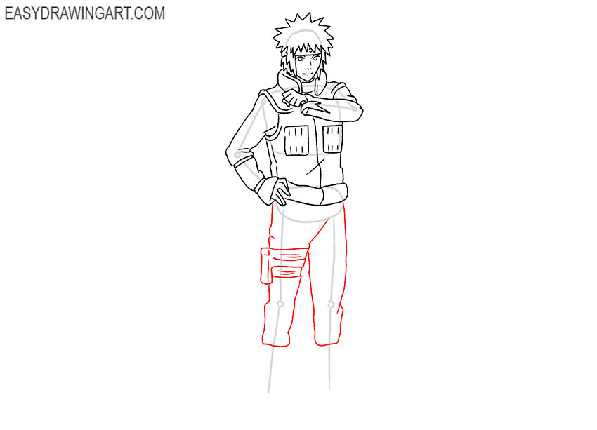 minato drawing easy full body