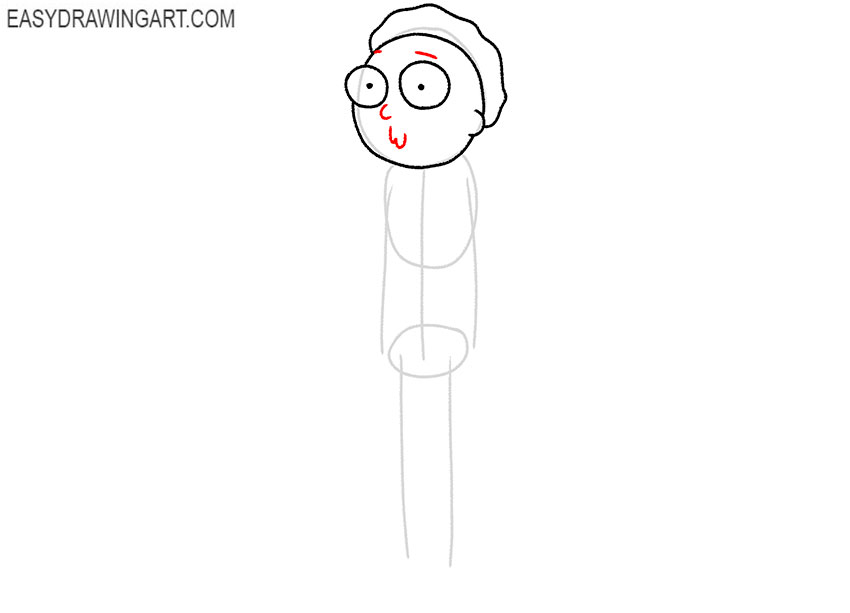 morty drawing easy