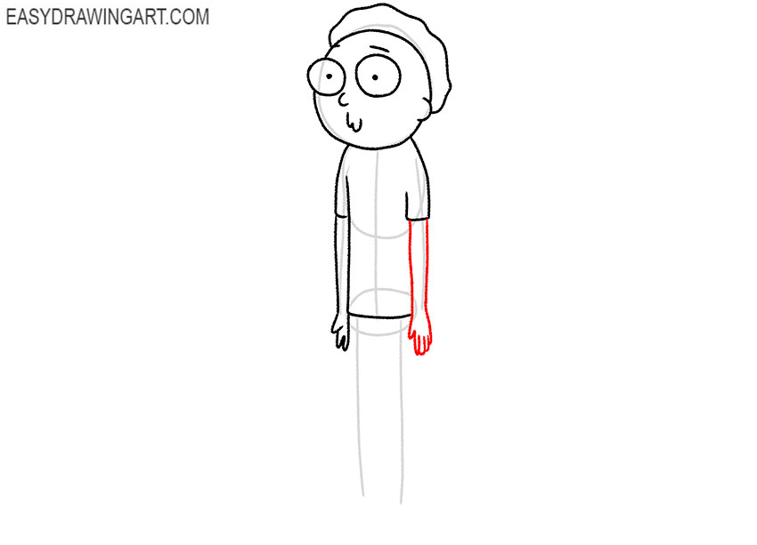 morty drawing step by step