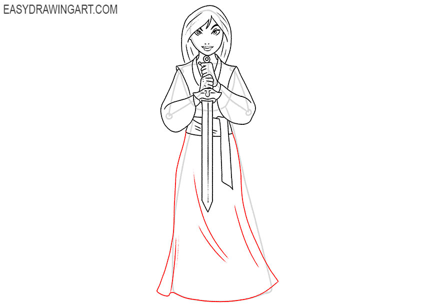 disney mulan drawing