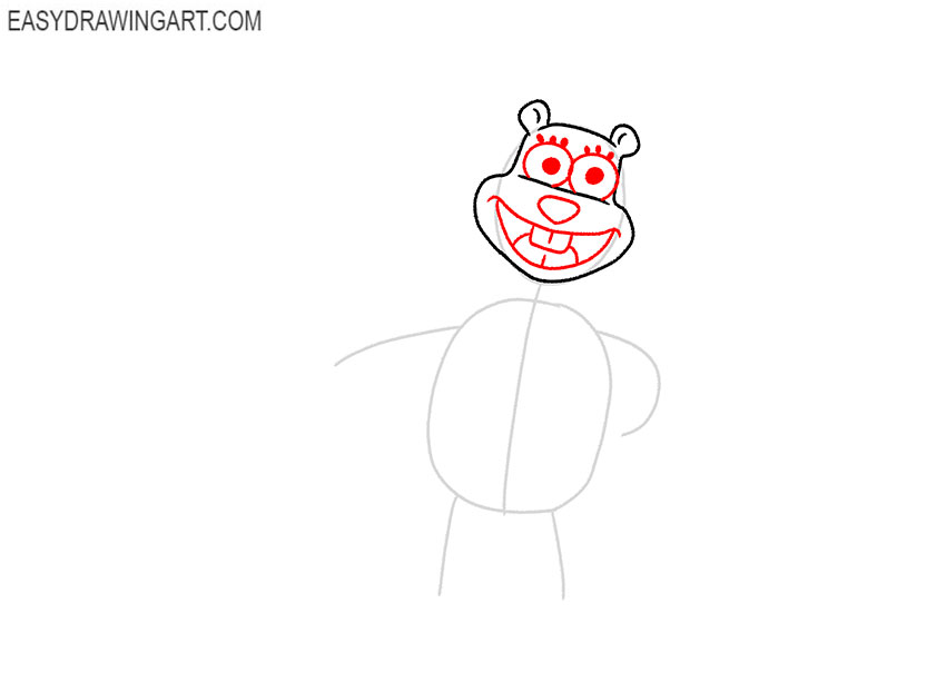 how to draw sandy cheeks art hub