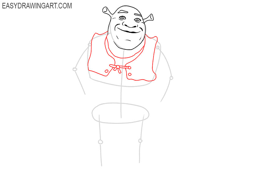 how to draw shrek step by step