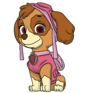 how to draw skye from paw patrol