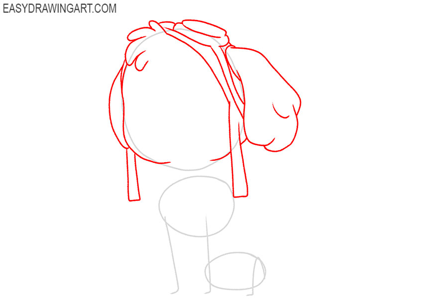 how to draw skye from paw patrol easy