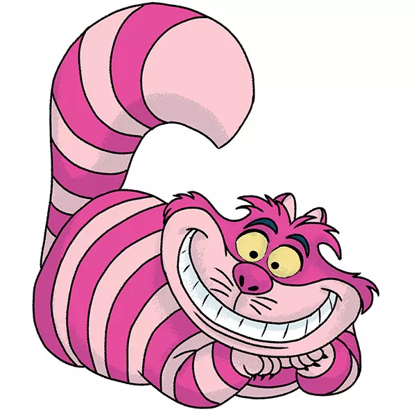 How to Draw the Cheshire Cat - Easy Drawing Art