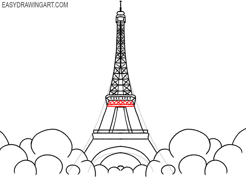 how to draw the eiffel tower art hub