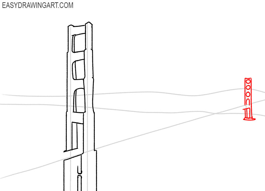 how to draw the golden gate bridge art hub