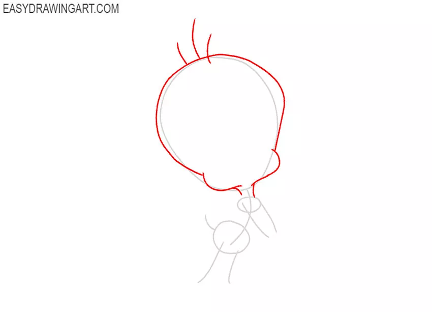how to draw tweety bird step by step easy