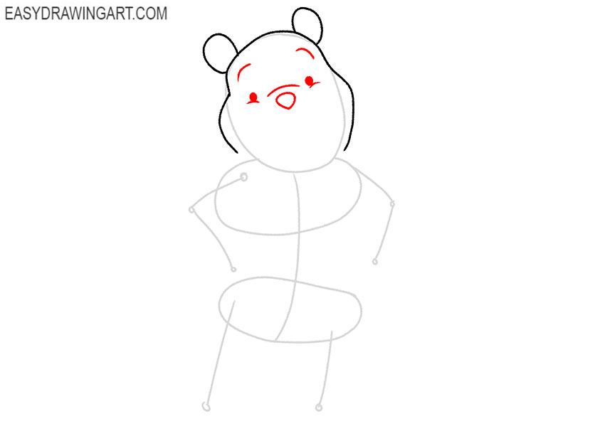 how to draw winnie the pooh disney