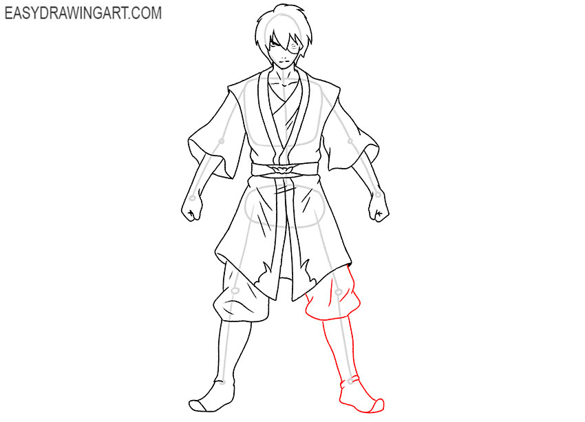 simple zuko drawing