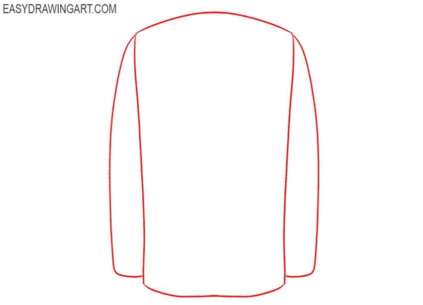 how to draw a blazer open