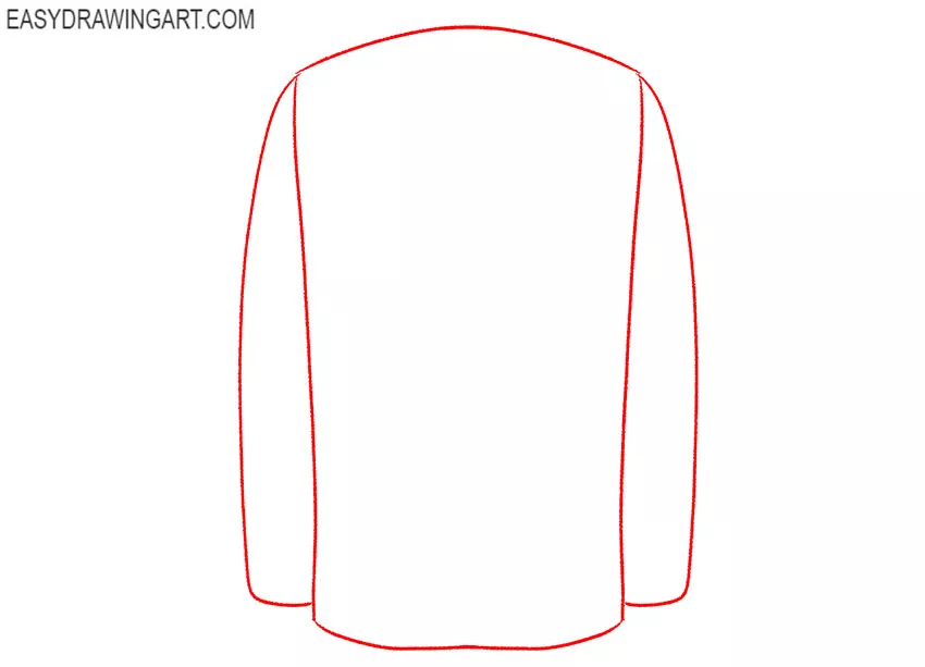 how to draw a blazer open