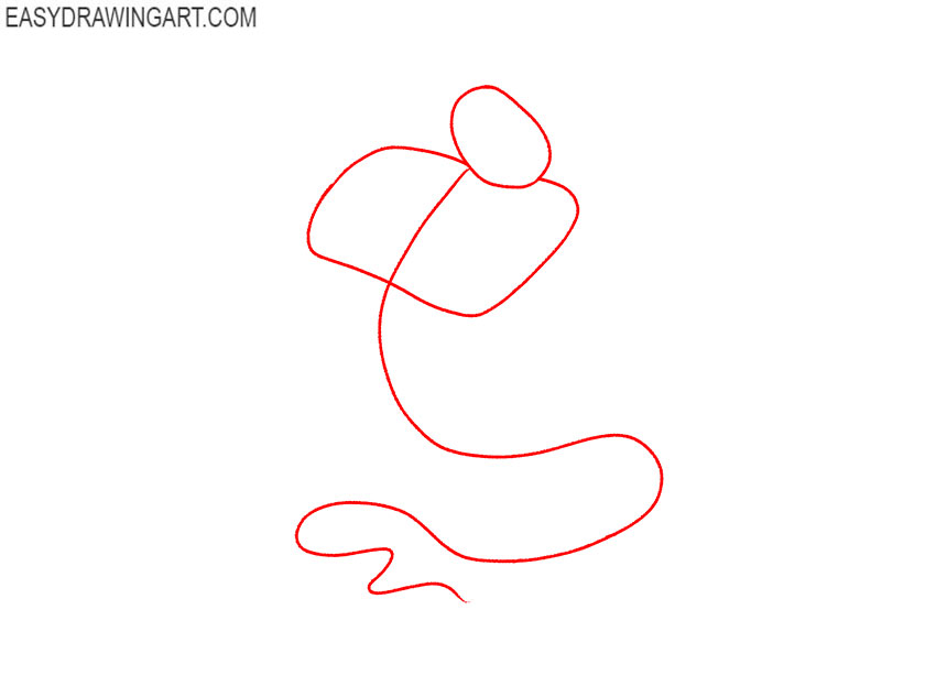how to draw the genie from aladdin