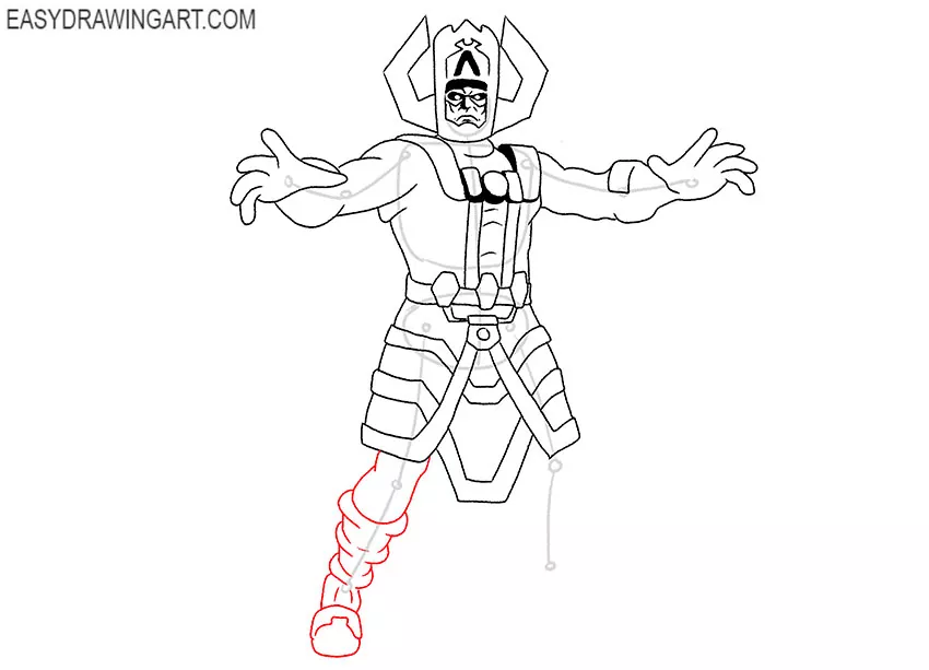 how to draw galactus simple