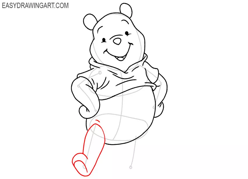 simple winnie the pooh cute drawing