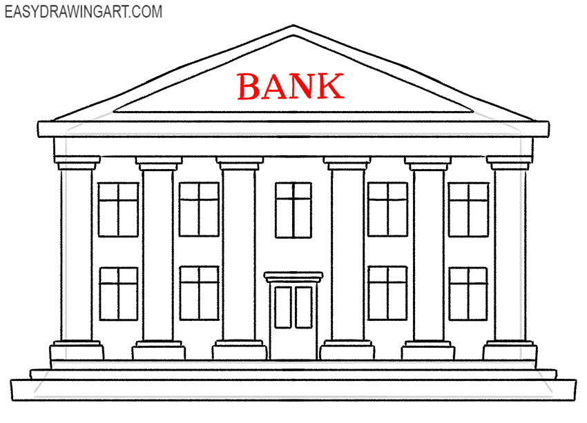 easy bank drawing