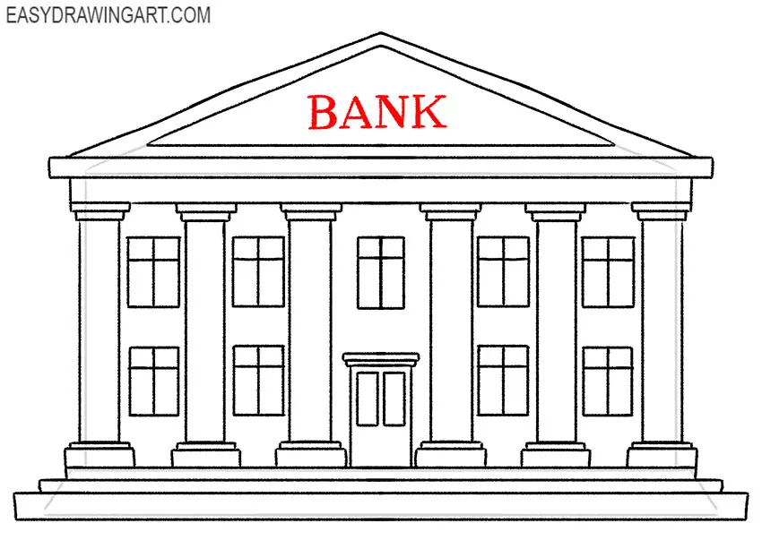 easy bank drawing