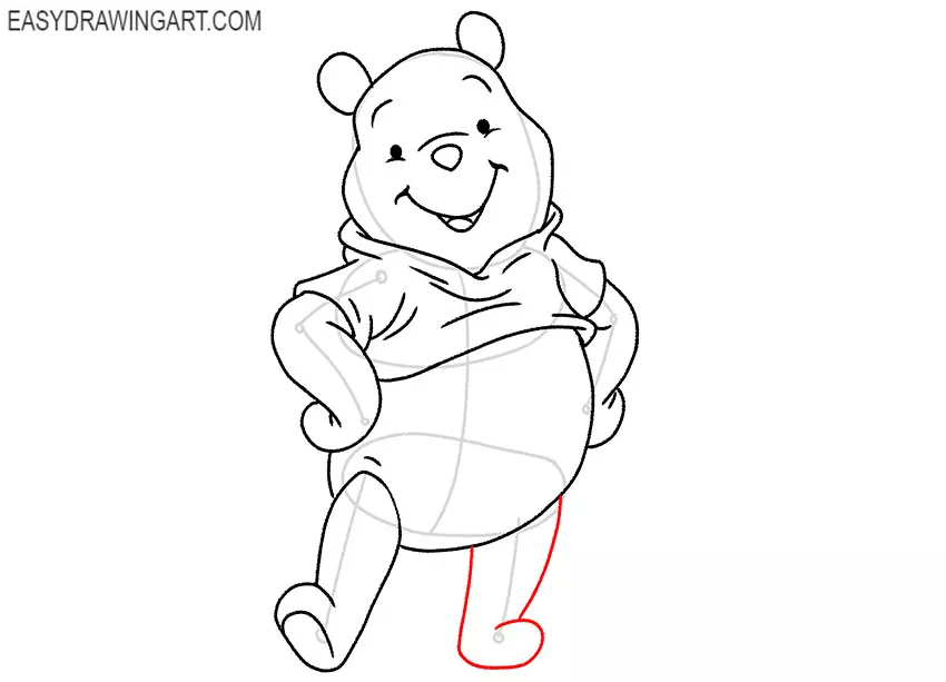 winnie the pooh cute step by step for kids