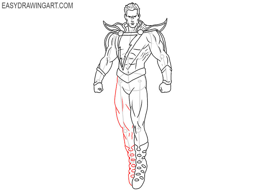drawing of black adam