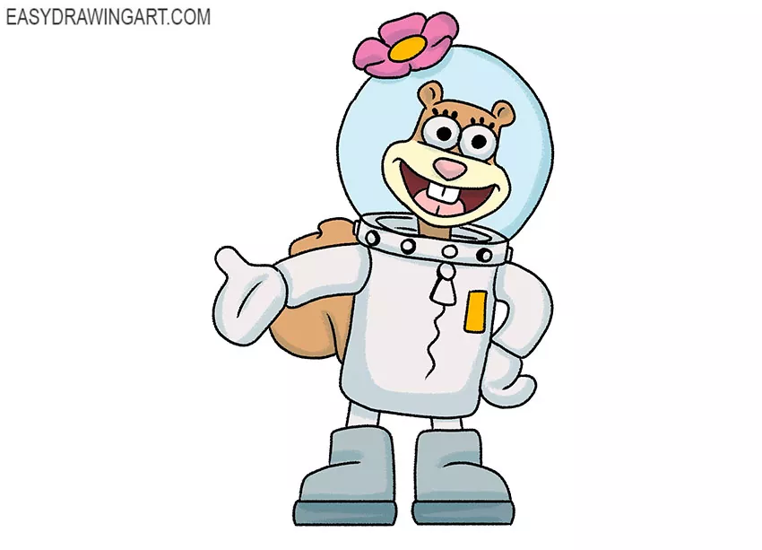  sandy cheeks easy to draw
