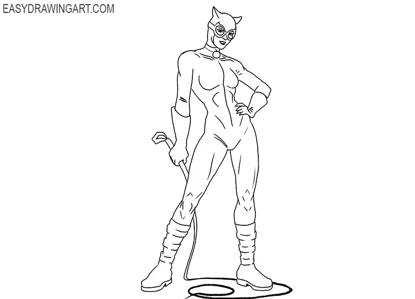 drawing catwoman