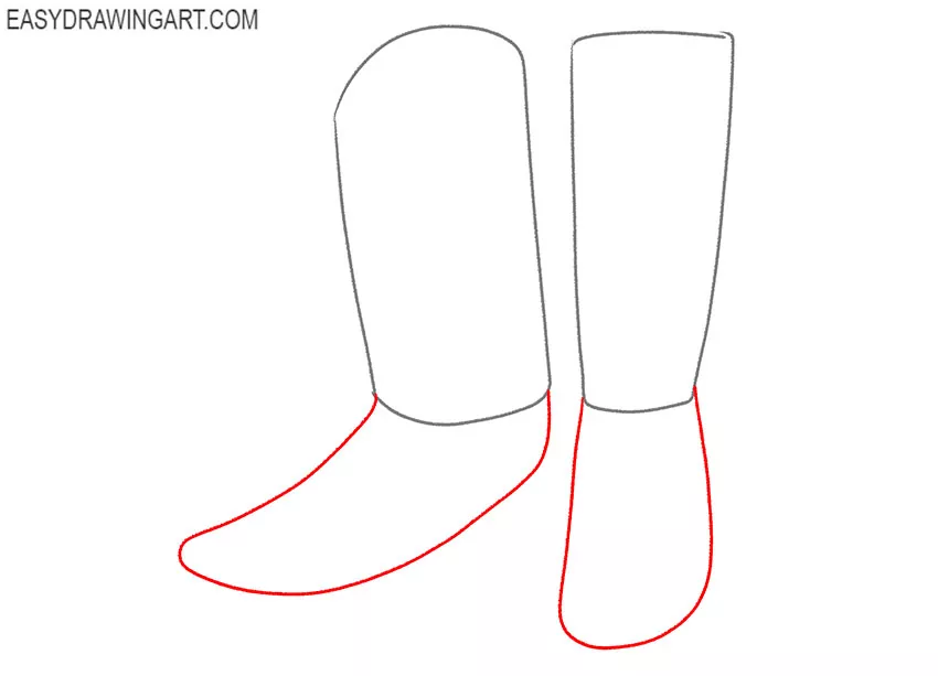 how to draw cowboy boots step by step