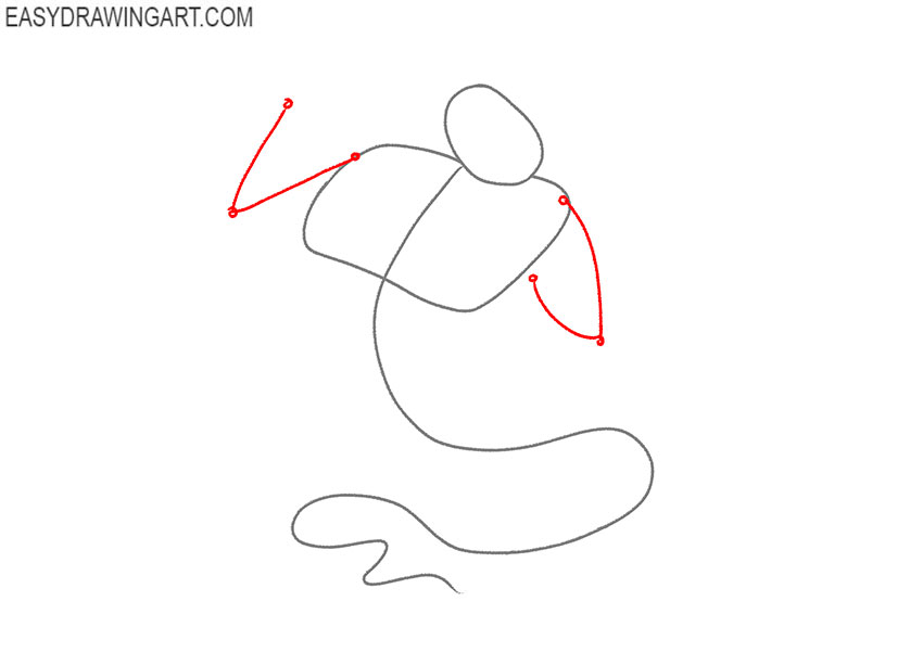 how to draw the genie lamp