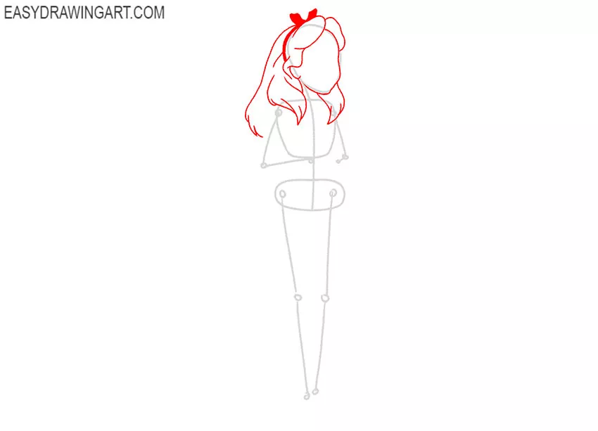 how to draw alice in wonderland characters step by step