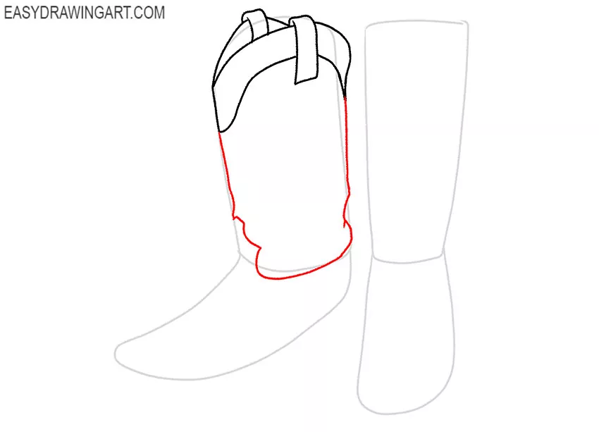 how to draw cowboy boots and hat