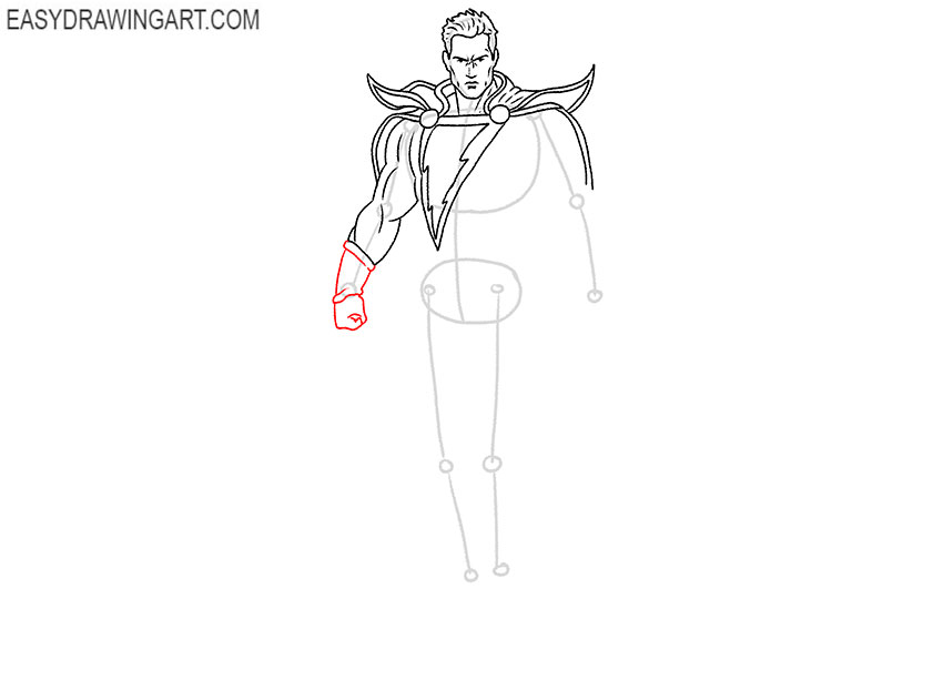 black adam drawing full body