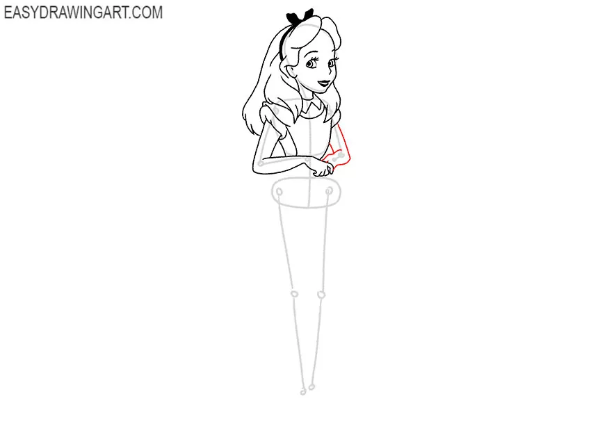 how to draw alice in wonderland characters for beginners