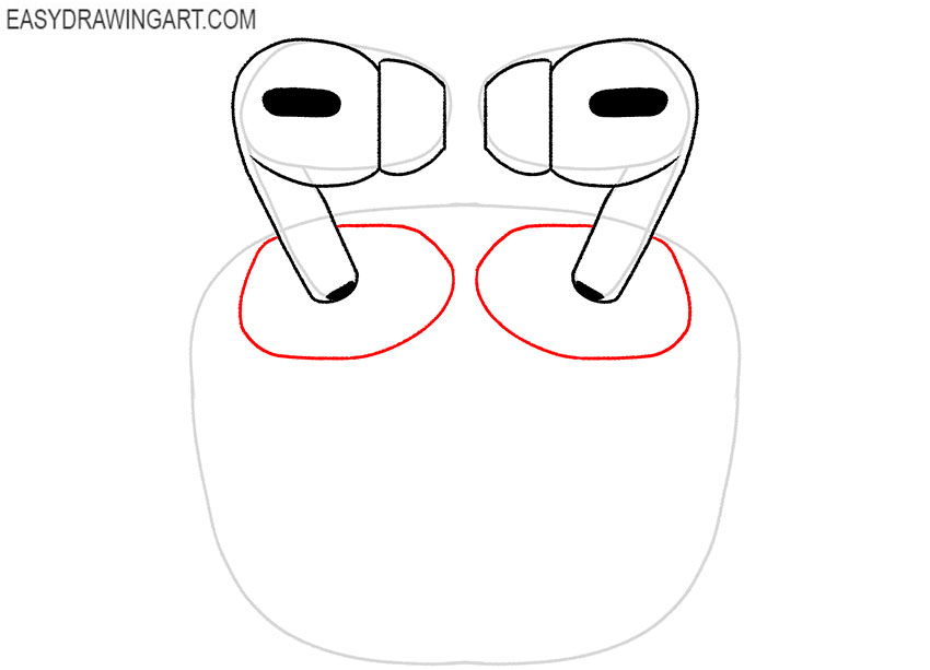 how to draw cute airpods