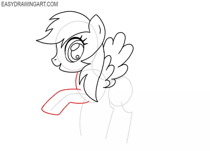rainbow dash drawing