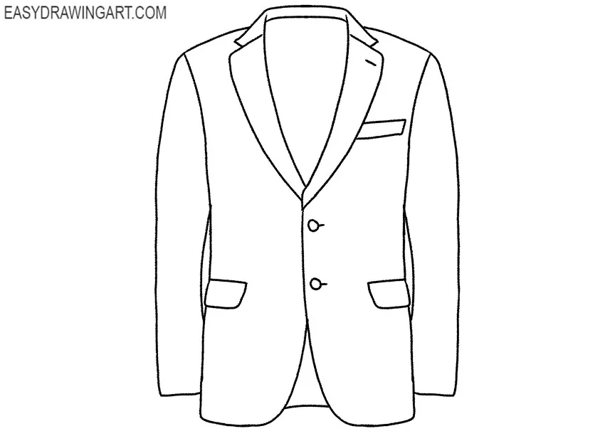 blazer outline drawing