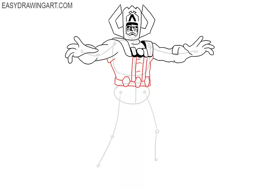how to draw galactus for kids