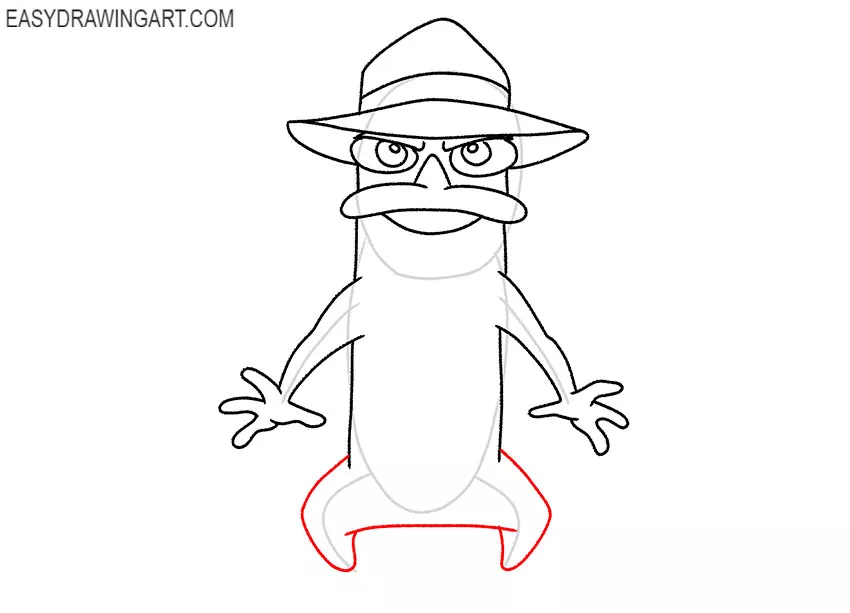 perry the platypus drawing simple