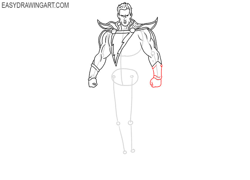 black adam sketch drawing