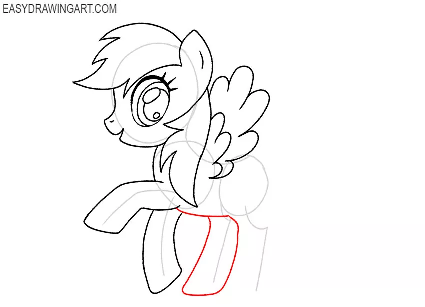 cute rainbow dash drawing