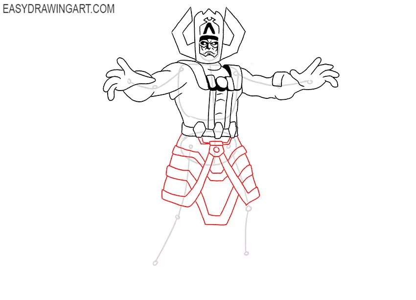 how to draw galactus for beginners