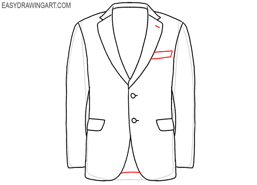 drawing of blazer